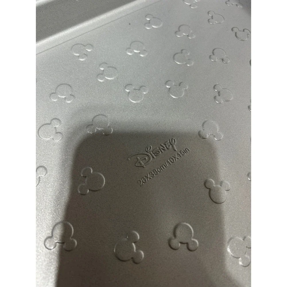 Farberware Mickey Mouse‎ Cookie Pan 10x15 Silver Disney Home Nonstick Embossed